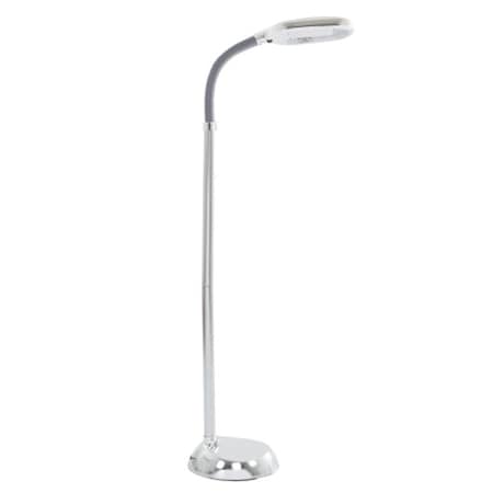 Hastings Home Natural Daylight Floor Lamp, Tall Gooseneck Reading, 27W Full Spectrum Bulb (Chrome) 346039YCY